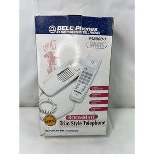 New VTG Northwestern Bell Roomate Trim Style Phone WHITE ILLUMINATED Keypad 1995
